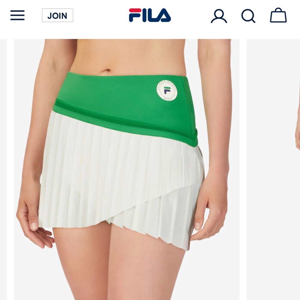 FILA Brandon Maxwell Pleated Skort NWT